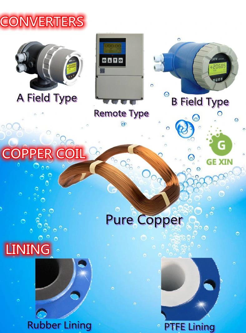 Stainless Steel Corrosive Liquid Electromagnetic Water Flow Meter