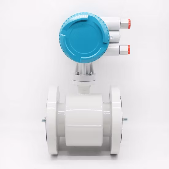 Medidor de fluxo de acrílico OEM água salgada 4 polegadas argamassa de cimento Medidor de fluxo magnético integrado para ácido